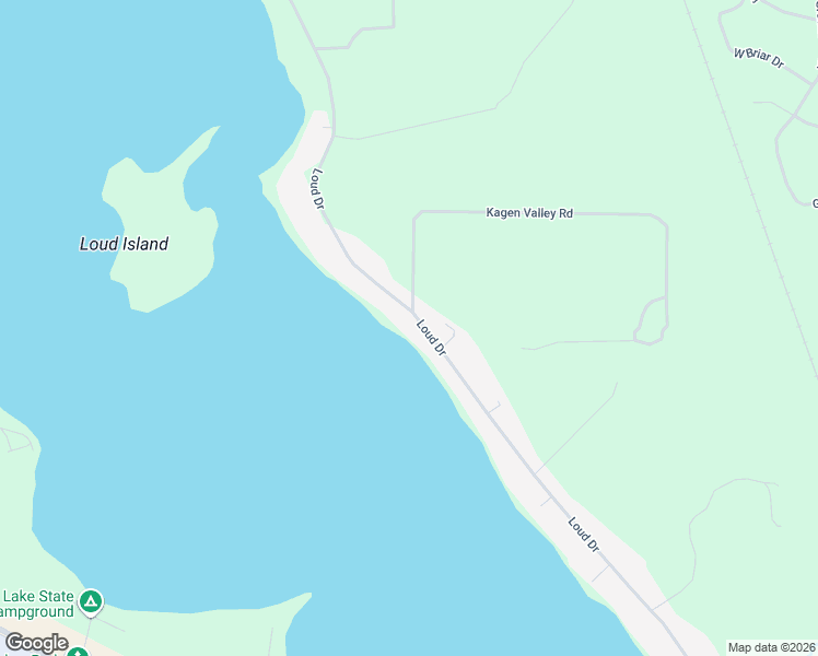 map of restaurants, bars, coffee shops, grocery stores, and more near 6815-6859 Loud Drive in Oscoda Township