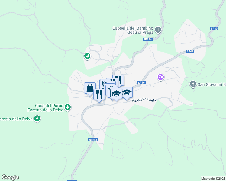 map of restaurants, bars, coffee shops, grocery stores, and more near in Sassello