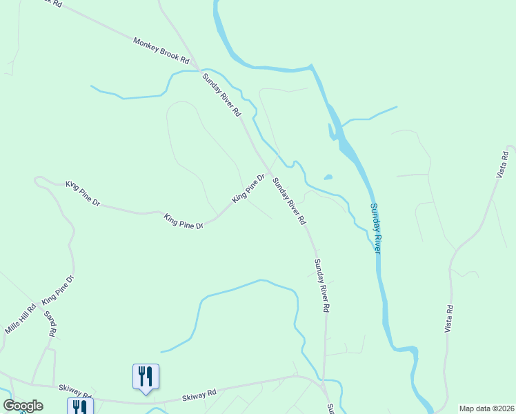 map of restaurants, bars, coffee shops, grocery stores, and more near 23 Evergreen Lane in Newry