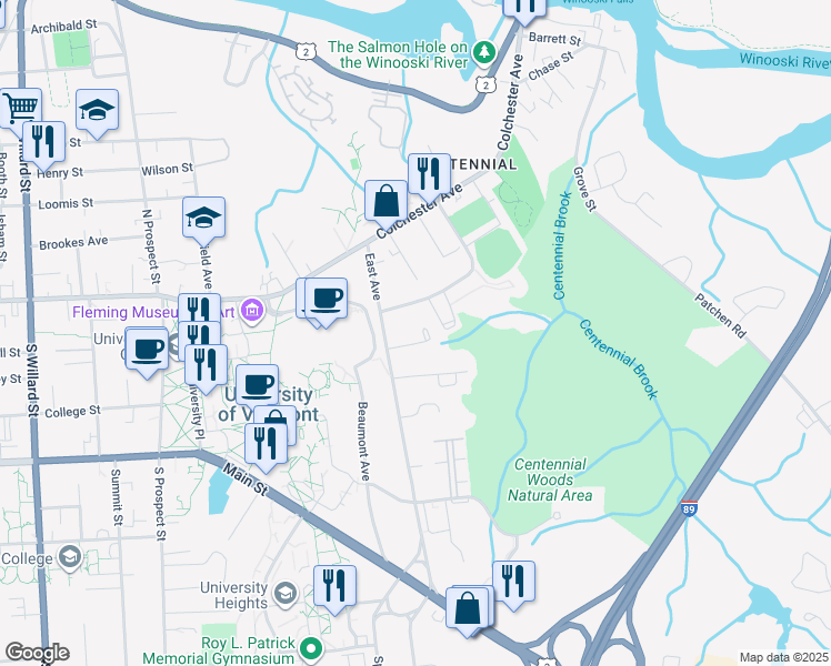 map of restaurants, bars, coffee shops, grocery stores, and more near 28 Case Parkway in Burlington