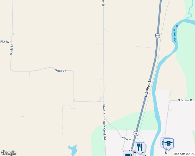 map of restaurants, bars, coffee shops, grocery stores, and more near 2275 Keithly Creek Road in Midvale