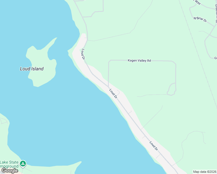 map of restaurants, bars, coffee shops, grocery stores, and more near 6859 Loud Drive in Oscoda Township