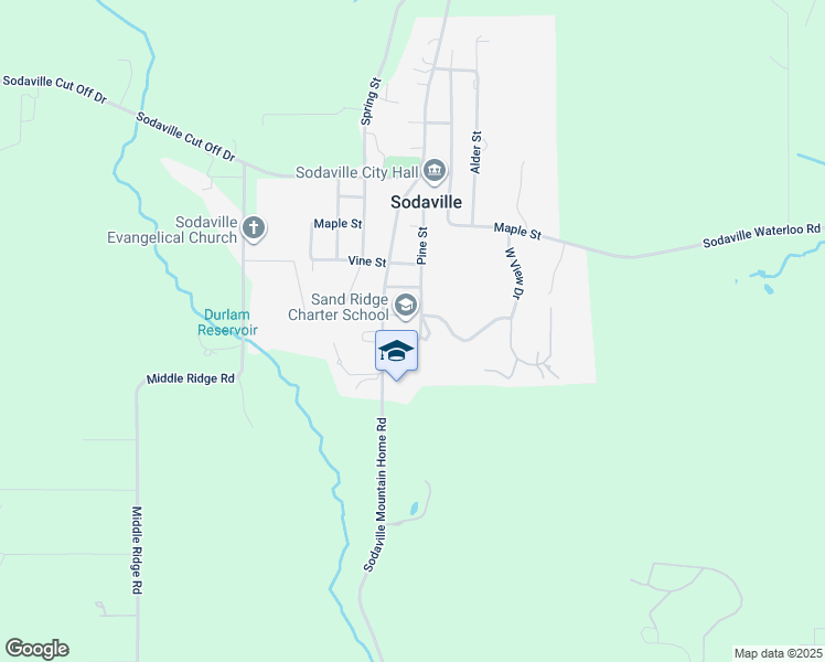 map of restaurants, bars, coffee shops, grocery stores, and more near 30581 Sodaville Mountain Home Road in Lebanon