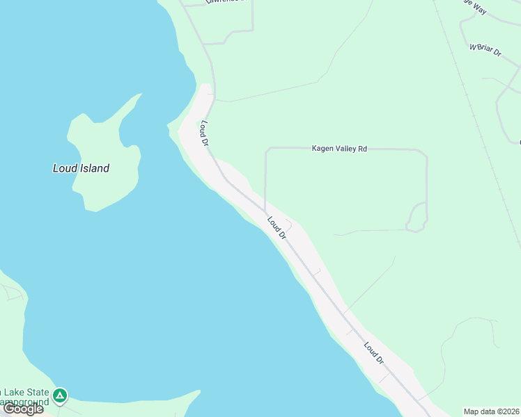 map of restaurants, bars, coffee shops, grocery stores, and more near 7073 Loud Drive in Oscoda Township