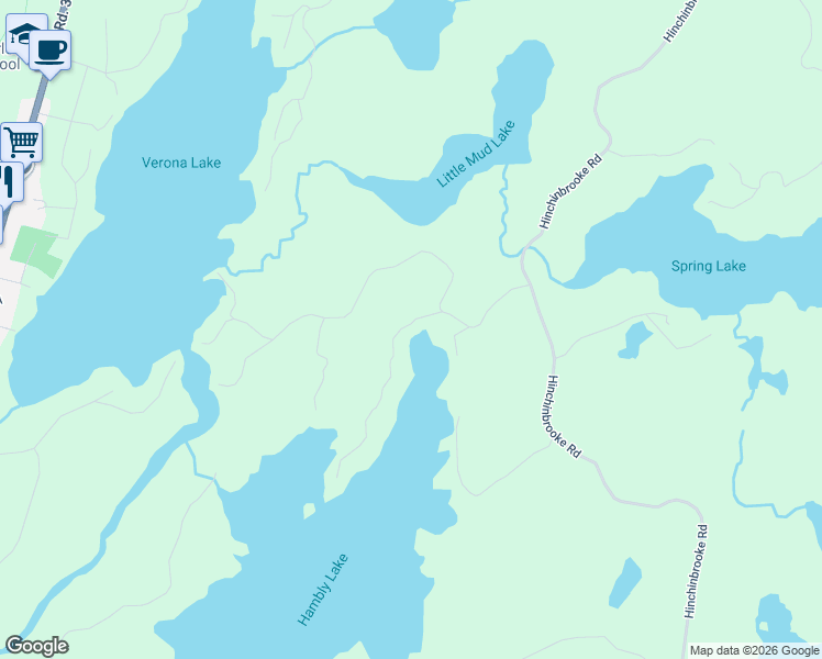 map of restaurants, bars, coffee shops, grocery stores, and more near 2077 Hambly Lane in Frontenac County