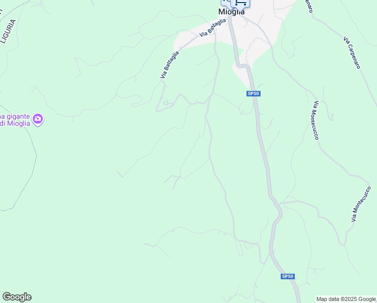 map of restaurants, bars, coffee shops, grocery stores, and more near 24 Via Giaccheri in Provincia di Savona