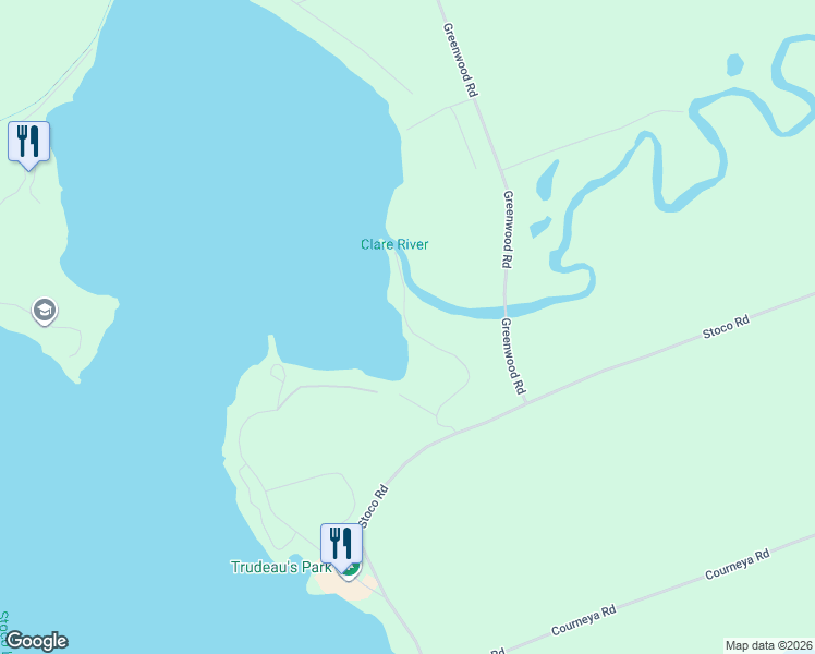 map of restaurants, bars, coffee shops, grocery stores, and more near 111 Hughes Lane in Tweed