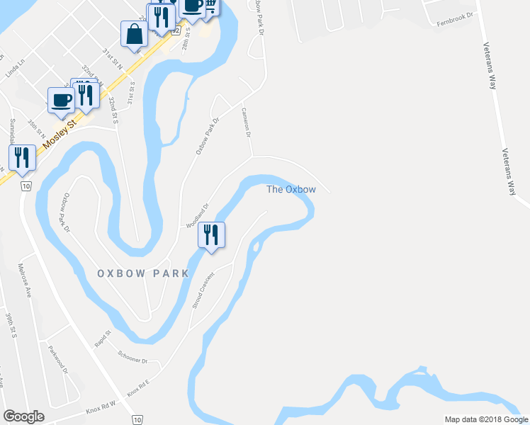 map of restaurants, bars, coffee shops, grocery stores, and more near 288 Knox Rd E in Wasaga Beach