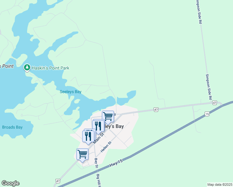 Deans Lane, Seeley's Bay ON Walk Score
