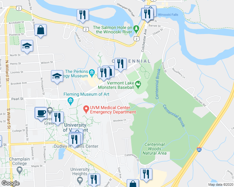 map of restaurants, bars, coffee shops, grocery stores, and more near 60 Latham Court in Burlington