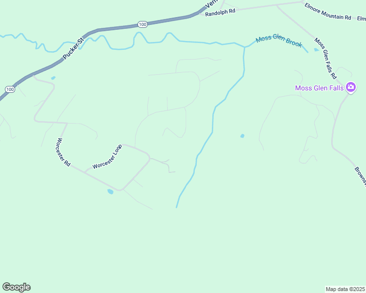 map of restaurants, bars, coffee shops, grocery stores, and more near 115 Forest Lane in Stowe