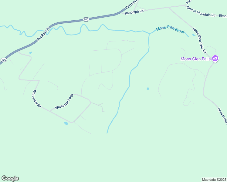 map of restaurants, bars, coffee shops, grocery stores, and more near 115 Forest Lane in Stowe