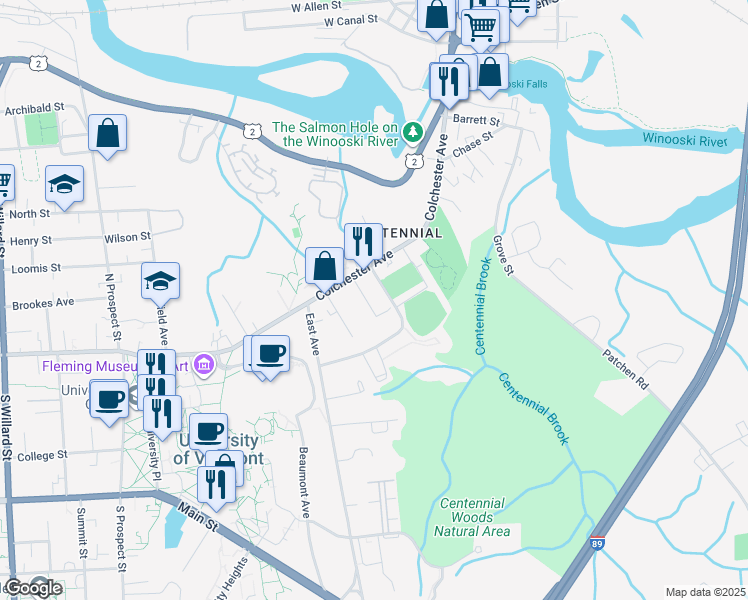 map of restaurants, bars, coffee shops, grocery stores, and more near 32 Thibault Parkway in Burlington