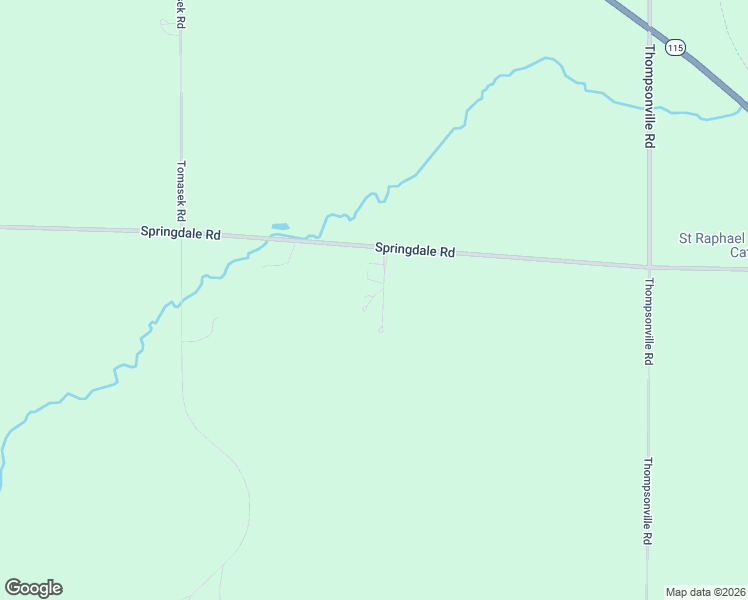 map of restaurants, bars, coffee shops, grocery stores, and more near 17403 Springdale Road in Thompsonville