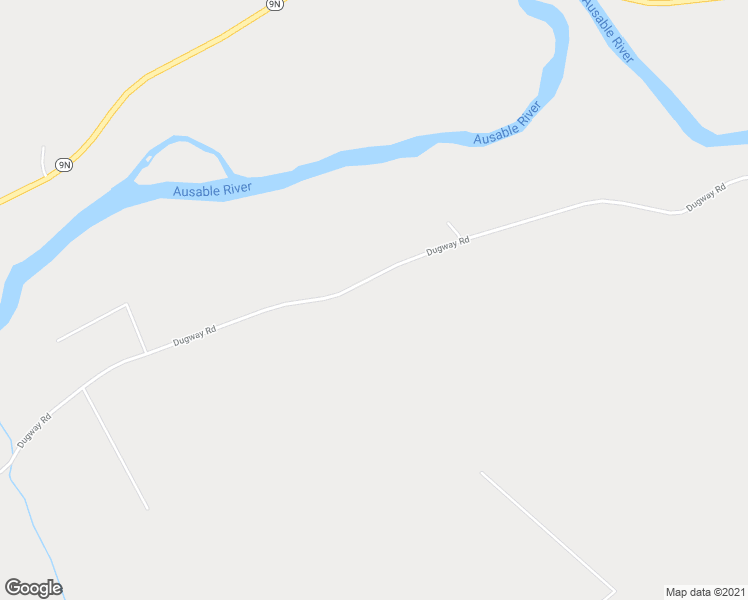 map of restaurants, bars, coffee shops, grocery stores, and more near 468 Dugway Road in Keeseville