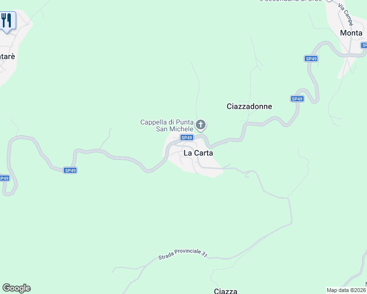 map of restaurants, bars, coffee shops, grocery stores, and more near 43 SP31 in La Carta