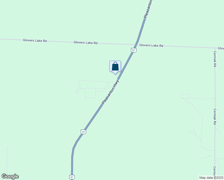 map of restaurants, bars, coffee shops, grocery stores, and more near 16632 Pleasanton Highway in Bear Lake