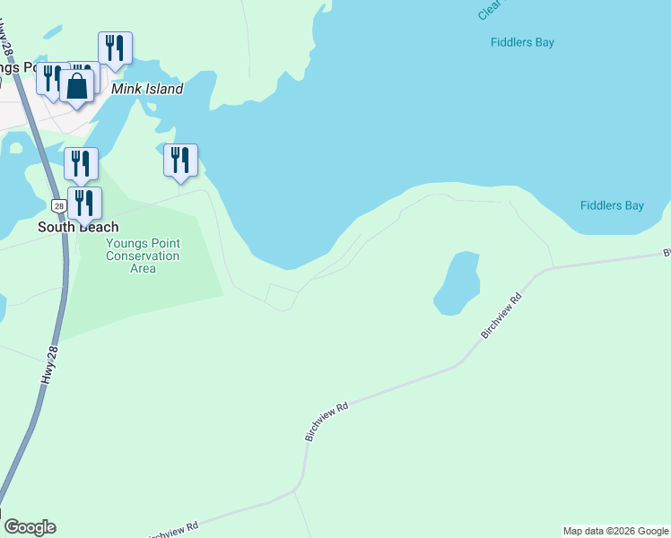 map of restaurants, bars, coffee shops, grocery stores, and more near in Peterborough County