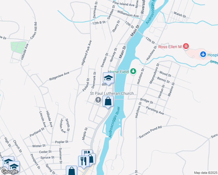 map of restaurants, bars, coffee shops, grocery stores, and more near 190 Norway Street in Berlin