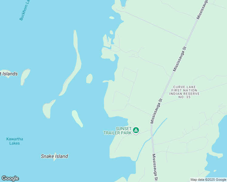 map of restaurants, bars, coffee shops, grocery stores, and more near in Curve Lake