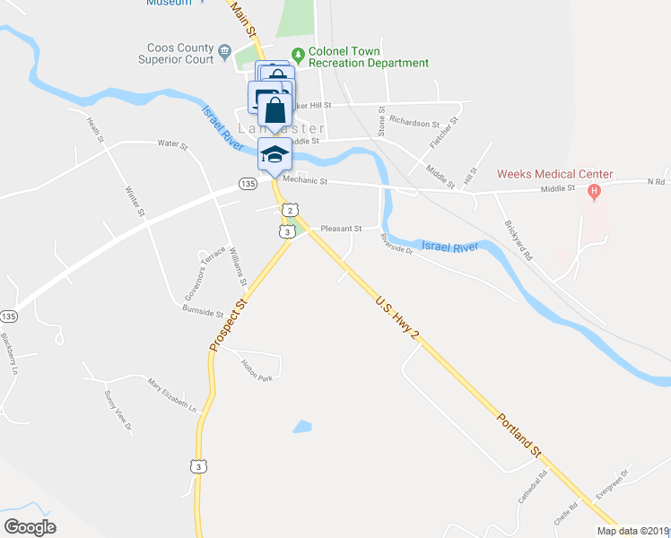 map of restaurants, bars, coffee shops, grocery stores, and more near 39 Portland Street in Lancaster