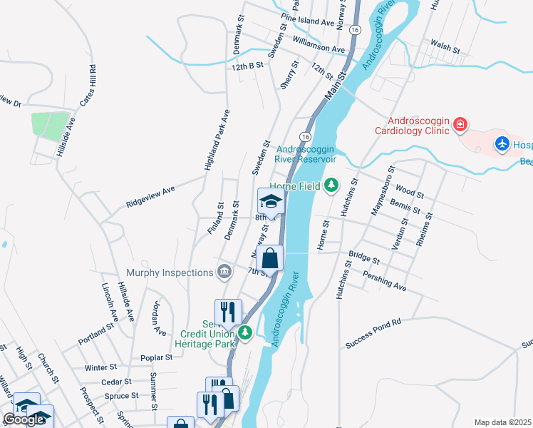 map of restaurants, bars, coffee shops, grocery stores, and more near 207 Norway Street in Berlin