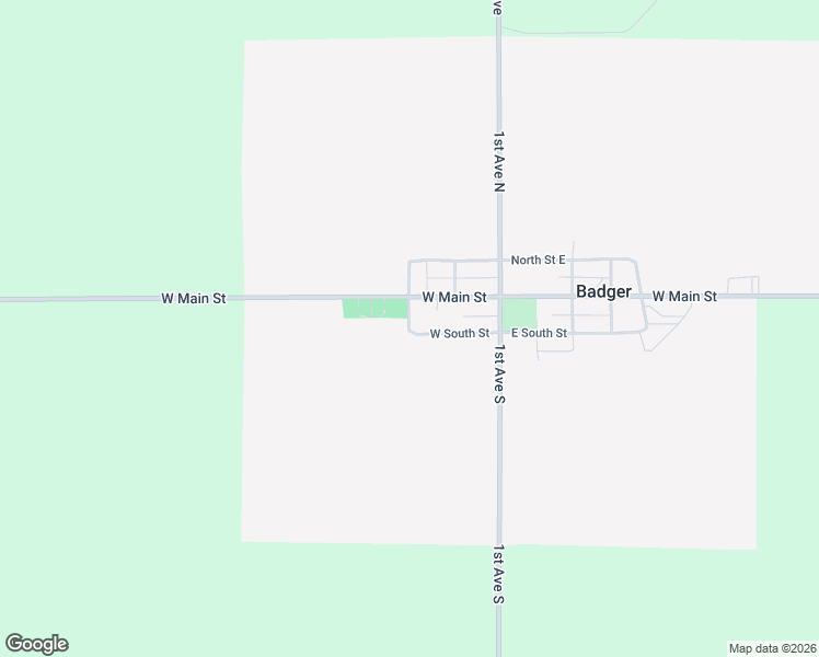 map of restaurants, bars, coffee shops, grocery stores, and more near 110 West South Street in Badger