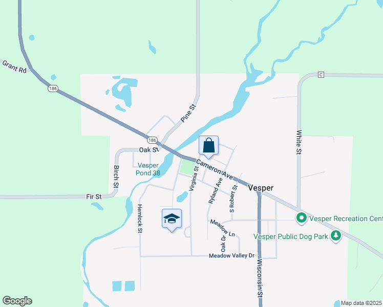 map of restaurants, bars, coffee shops, grocery stores, and more near 6584 Cameron Avenue in Vesper