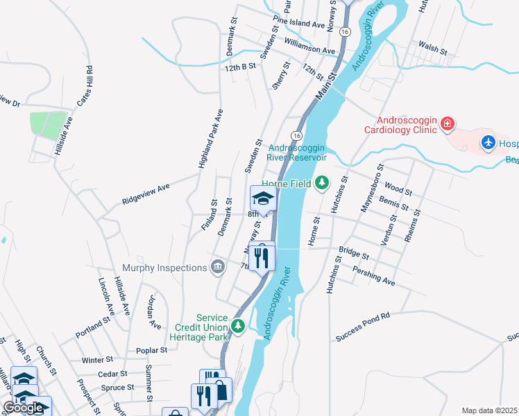 map of restaurants, bars, coffee shops, grocery stores, and more near 207 Norway Street in Berlin