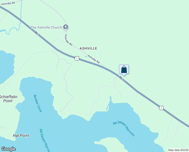 map of restaurants, bars, coffee shops, grocery stores, and more near 75 U.S. Route 1 in Gouldsboro