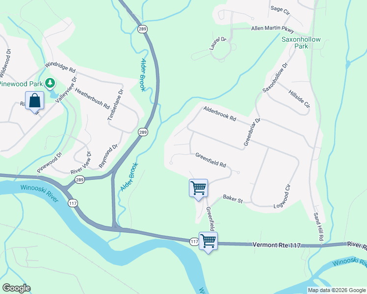 map of restaurants, bars, coffee shops, grocery stores, and more near 38 Alderbrook Road in Essex