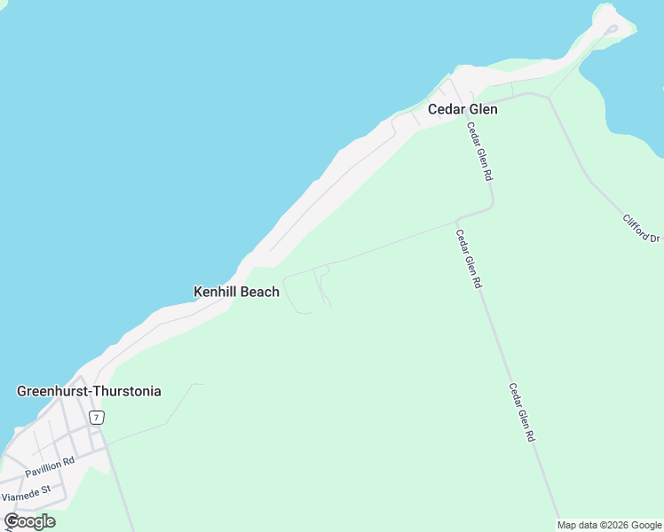 map of restaurants, bars, coffee shops, grocery stores, and more near 860 Cedar Glen Road in Kawartha Lakes