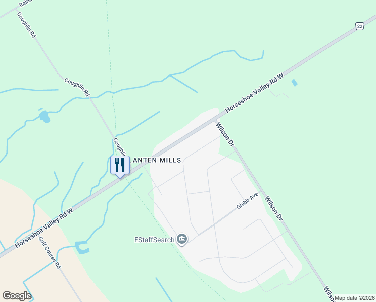 map of restaurants, bars, coffee shops, grocery stores, and more near 18 Lawrence Avenue in Minesing