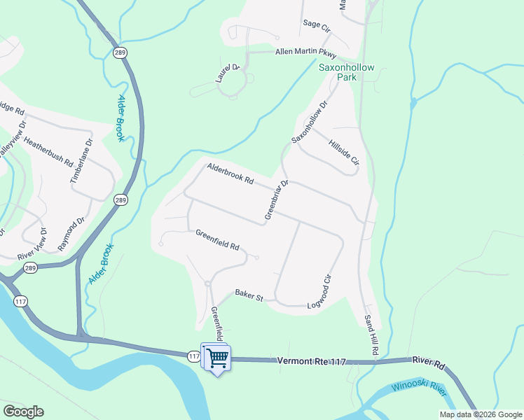 map of restaurants, bars, coffee shops, grocery stores, and more near 36 Greenbriar Drive in Essex