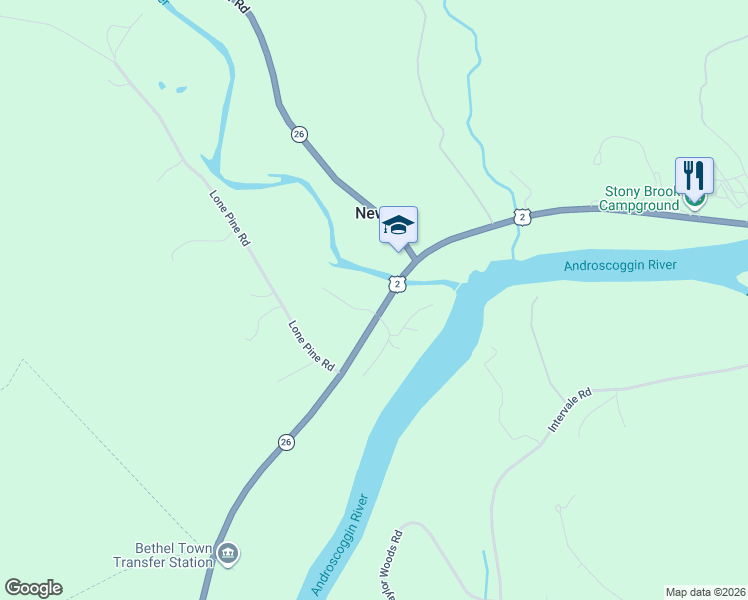 map of restaurants, bars, coffee shops, grocery stores, and more near 1166 Mayville Road in Newry