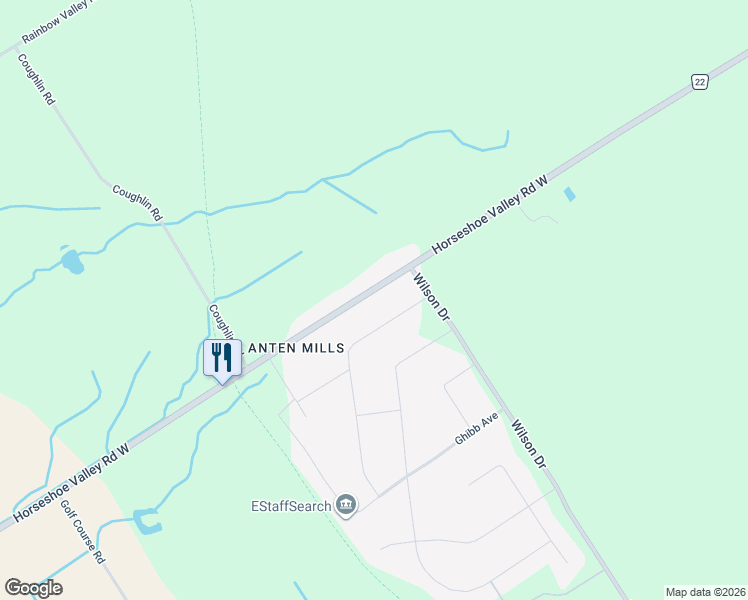 map of restaurants, bars, coffee shops, grocery stores, and more near 3940 Horseshoe Valley Road West in Minesing