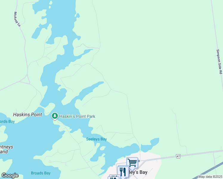 Deans Lane, Seeley's Bay ON Walk Score