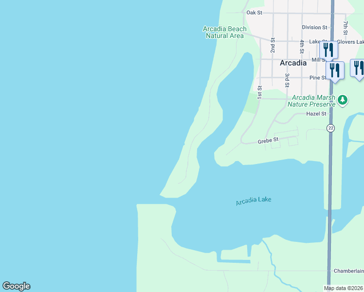 map of restaurants, bars, coffee shops, grocery stores, and more near 16806 Starkey Road in Arcadia