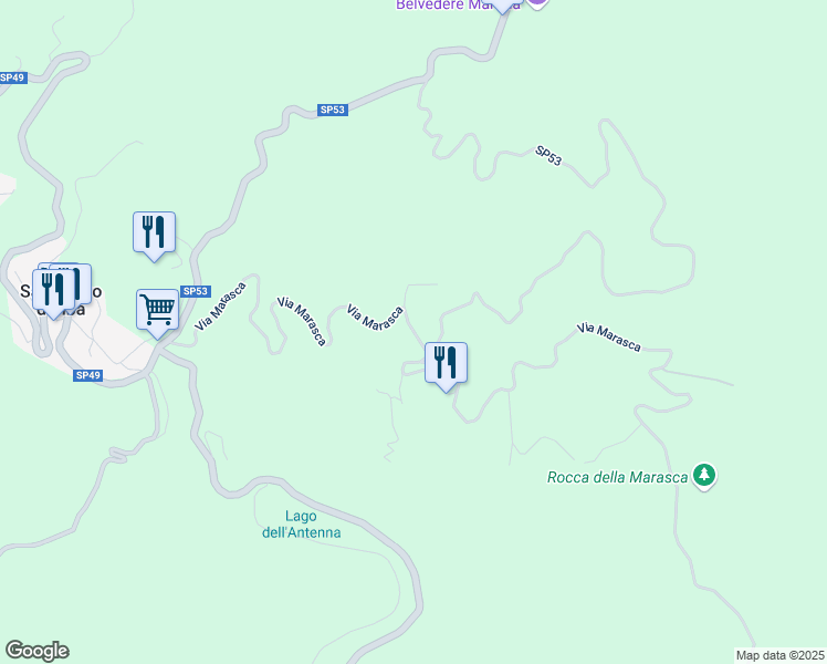 map of restaurants, bars, coffee shops, grocery stores, and more near in Province of Savona