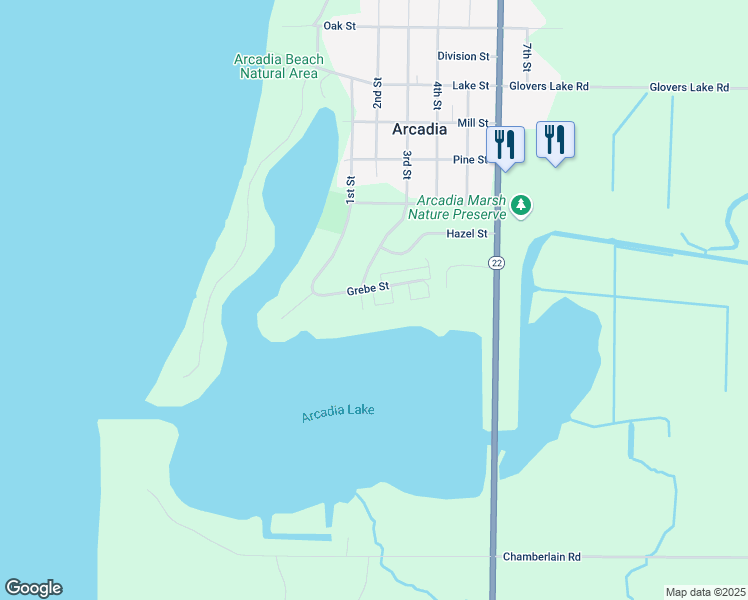 map of restaurants, bars, coffee shops, grocery stores, and more near 3261 Sunview Lane in Arcadia