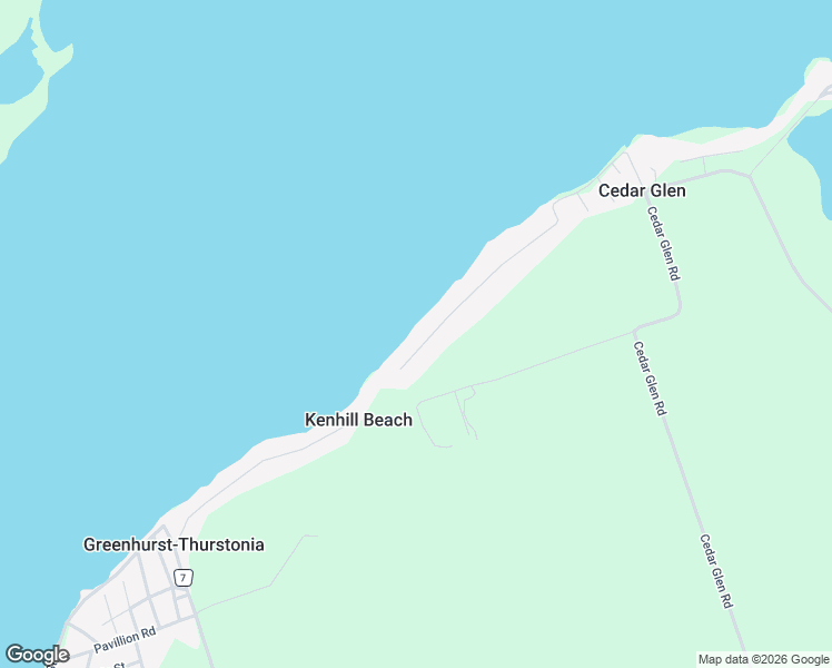 map of restaurants, bars, coffee shops, grocery stores, and more near 860 Cedar Glen Road in Kawartha Lakes