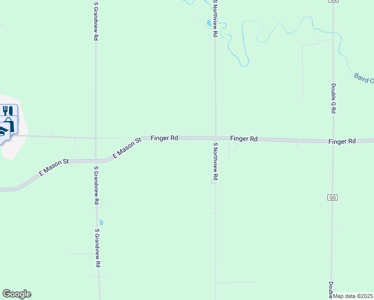map of restaurants, bars, coffee shops, grocery stores, and more near 3864 Finger Road in Green Bay