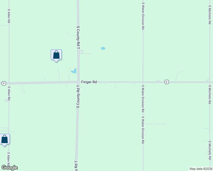map of restaurants, bars, coffee shops, grocery stores, and more near 5184 Finger Road in Green Bay