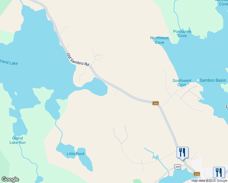 map of restaurants, bars, coffee shops, grocery stores, and more near 3345 Old Sambro Road in Williamswood