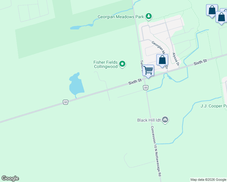 map of restaurants, bars, coffee shops, grocery stores, and more near 846 Sixth Street in Collingwood