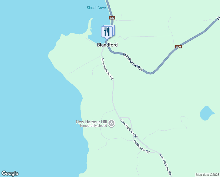 map of restaurants, bars, coffee shops, grocery stores, and more near 116 New Harbour Road in Chester