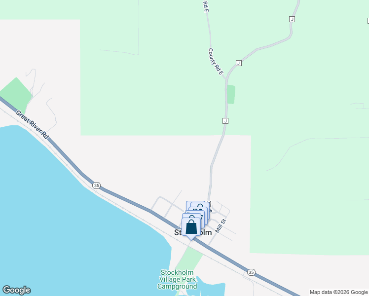 map of restaurants, bars, coffee shops, grocery stores, and more near W12154 2nd Street in Stockholm