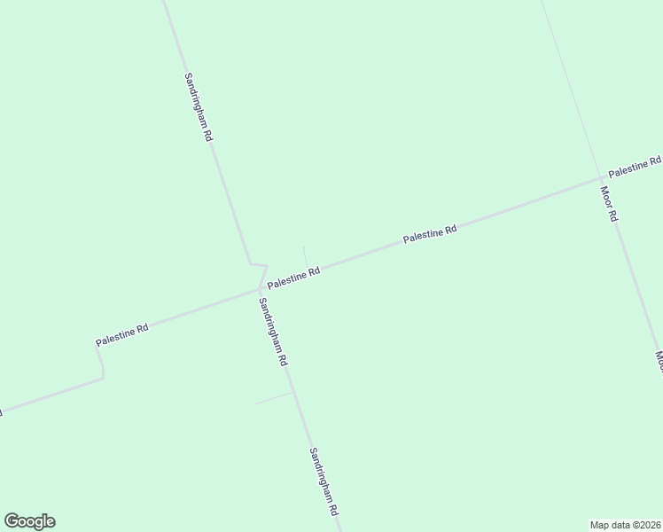 map of restaurants, bars, coffee shops, grocery stores, and more near Palestine Road in Kawartha Lakes