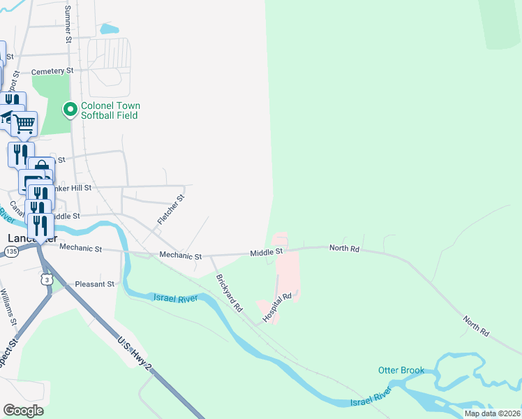 map of restaurants, bars, coffee shops, grocery stores, and more near in Lancaster