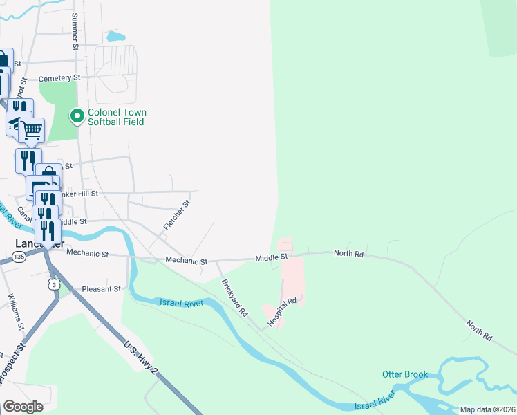 map of restaurants, bars, coffee shops, grocery stores, and more near in Lancaster